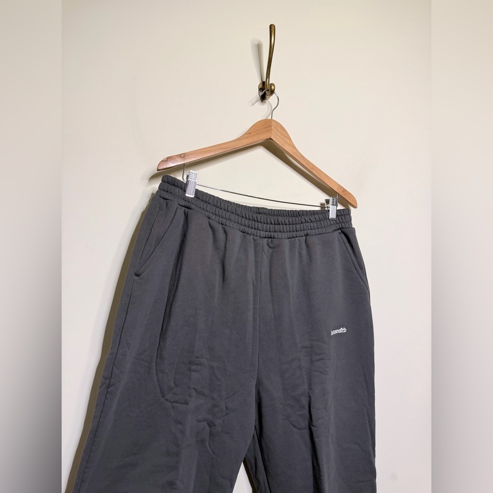 House of CB Charcoal Fleece Back Jogging Trousers - Picture 6 of 8